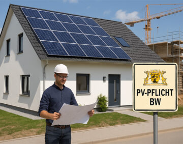 Neubau mit installierter PV-Anlage in Baden-Württemberg – gesetzliche Pflicht umgesetzt