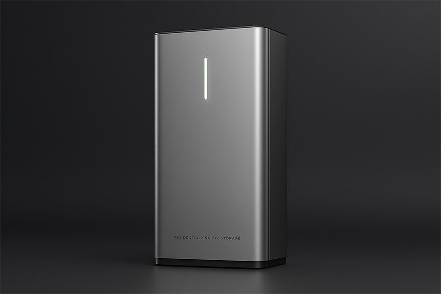 Stromspeicher für Photovoltaikanlage | Stockmann Solartechnik GmbH Stromspeicher in Silber für nachhaltige Energieversorgung